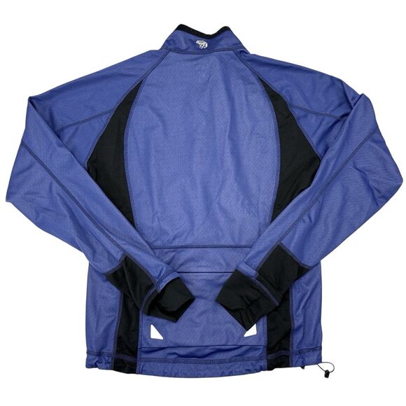 Mountain Hardwear Jacket Mens Size Medium Blue Soft Shell Waterproof Cycling - Picture 2 of 11